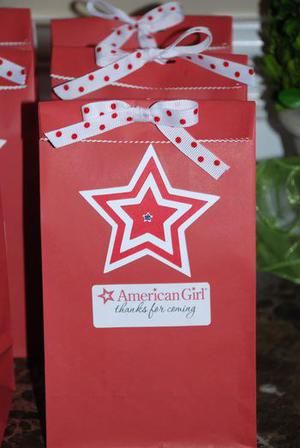 American Girl Party Bags