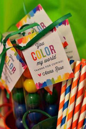 Gumball Art Favors