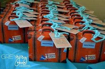 Aviation Baby Shower Favor Box