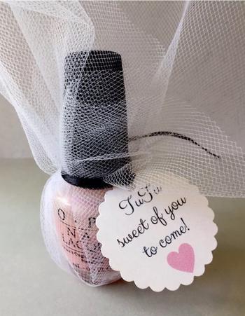 Ballerina Nail Polish Baby Shower Favor