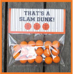 Gumball Basketball Favor