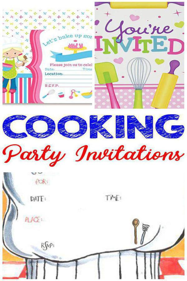 Best Cooking Party Invitations