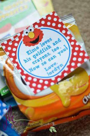 Elmo Snack Favor