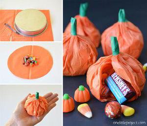 Tissue Paper Pumpkins