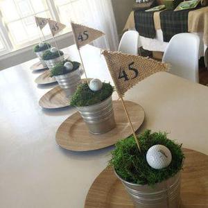 Mini Golf Place Setting Idea