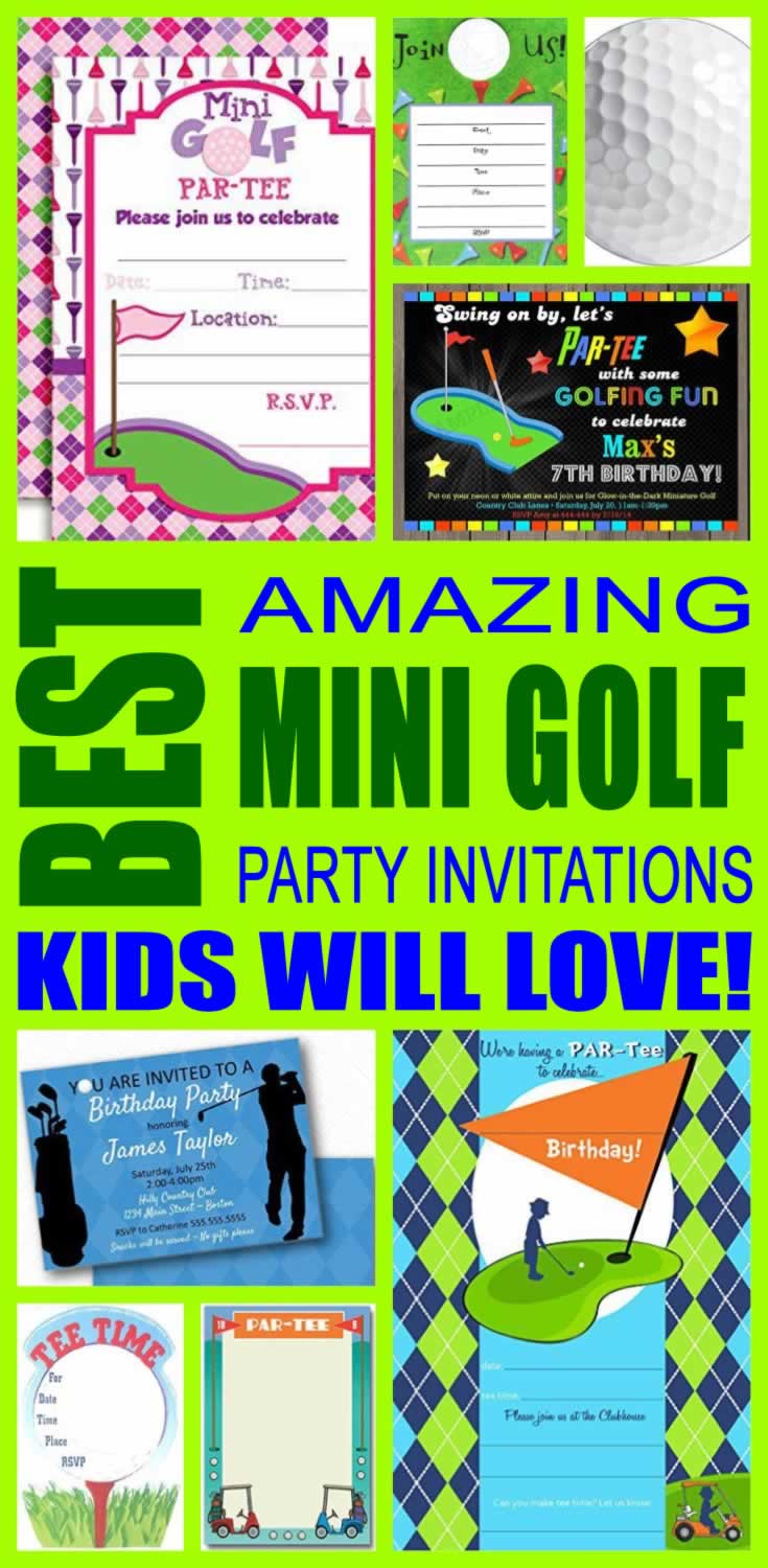 Best Mini Golf Party Invitations Kids Will Love