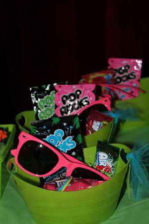 Neon Party Favor Bucket