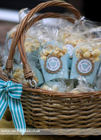 Popcorn Baby Shower Favor Idea