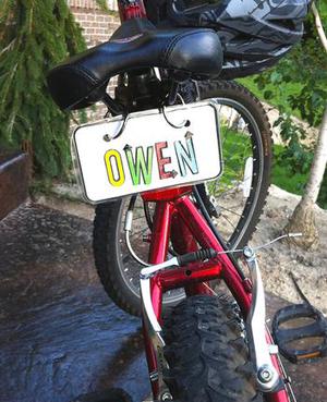 Biker's Nameplate