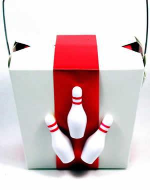 bowling party favor box