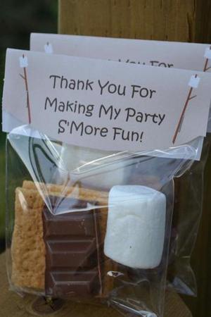Camping Party Favor Ideas