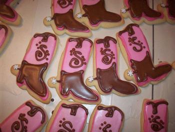 Cow Girl Boots Cookies