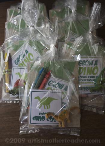 Dinosaur Party Favor Goodie Bag