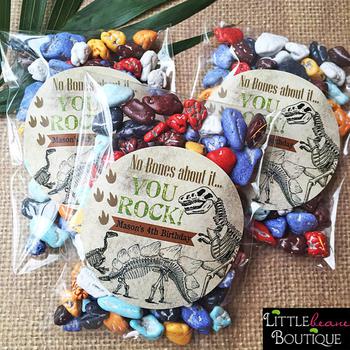 Dinosaur Party Favor Treat Bags