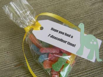 T-Rex Dinosaur Party Favor Candy Bag