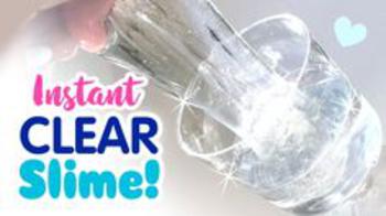Clear Slime With Contact Lens Solution