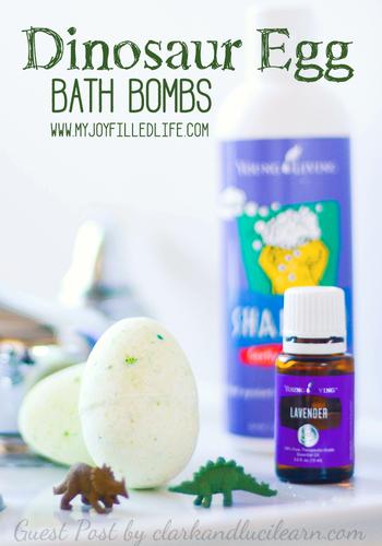 DIY Dinosaur Egg Essential Oil Bath Bombs