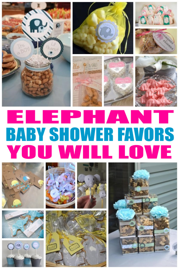 elephant baby shower favors boy