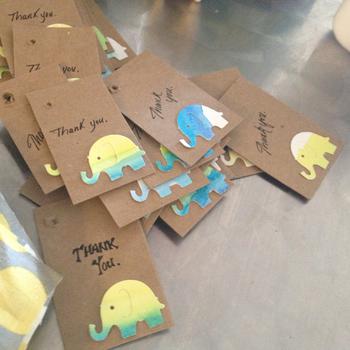 Diy Elephant Favor Tags