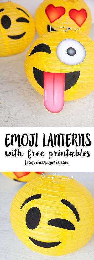 Emoji Party Lanterns