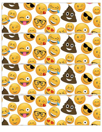 emoji water bottle labels