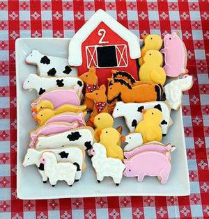 Farm Animal Cookies