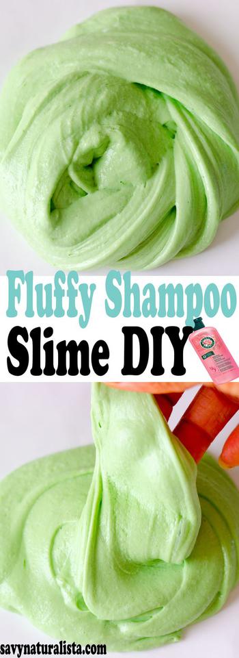 DIY Fluffy Slime With Shampoo