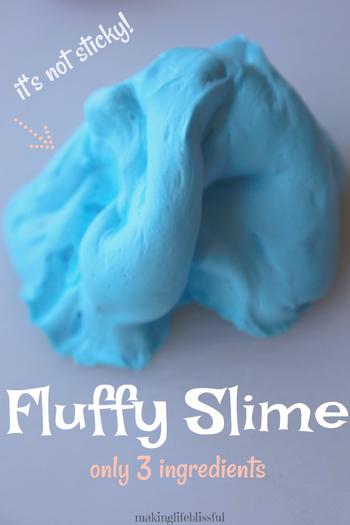 DIY Shaving Cream Fluffy Slime