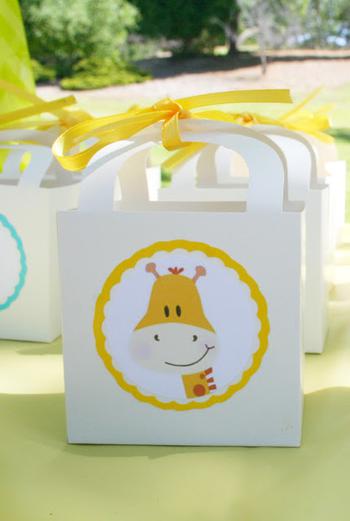 Giraffe Baby Shower Favor Box