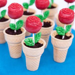 Rose Cake Pop Favors