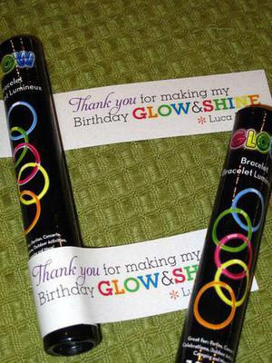 Glow Stick Favor Ideas