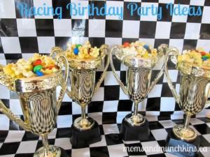racing trophy birthday party favor
