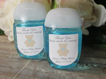 baby shower sanitizer favors