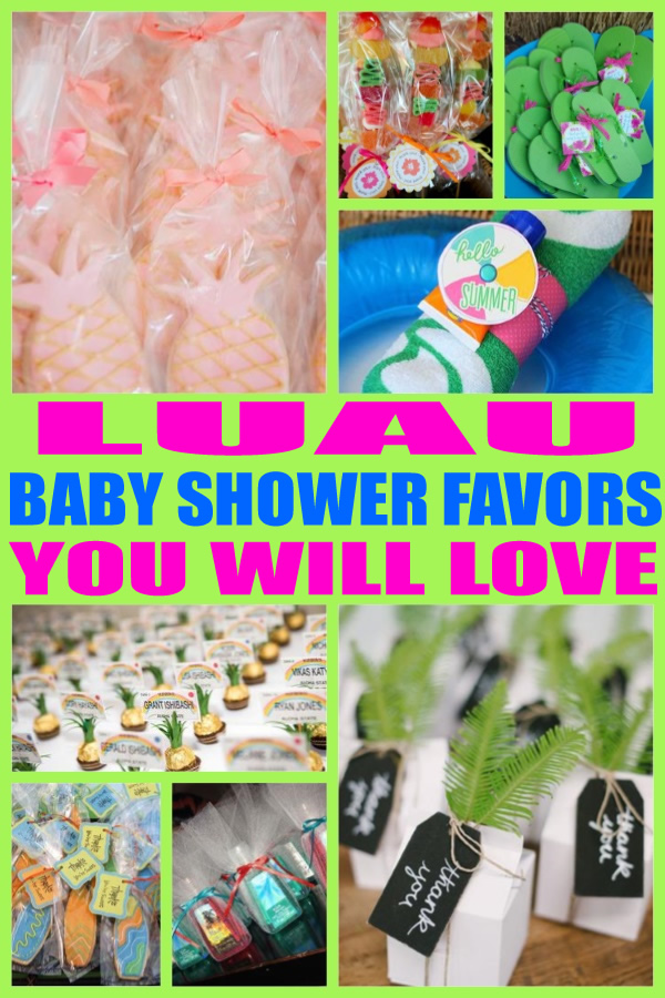 Luau Baby Shower Favors