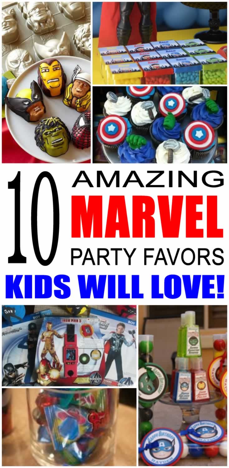 Marvel Party Favor Ideas