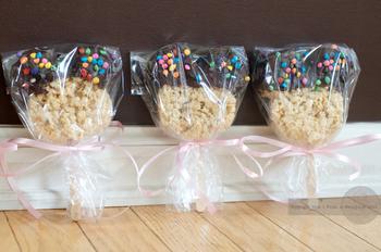 Mickey Rice Krispie Treats On A Stick