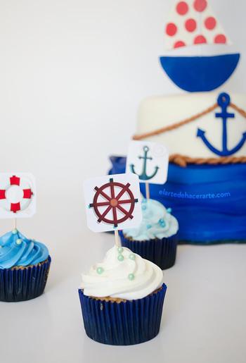 Nautical Cupcakes