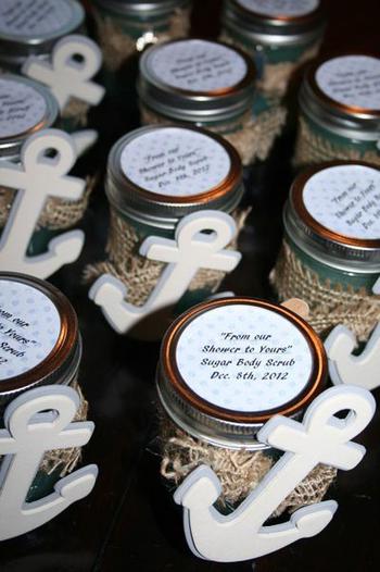 Nautical Jar Baby Shower Favor Idea