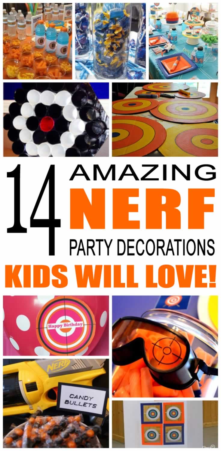 Nerf Birthday Party Decorations Nerf Birthday Party Decorations
