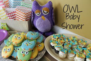 Owl Baby Shower Cookies