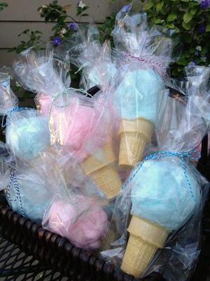 Cotton Candy in a Cone