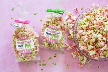 Colored Popcorn Favor