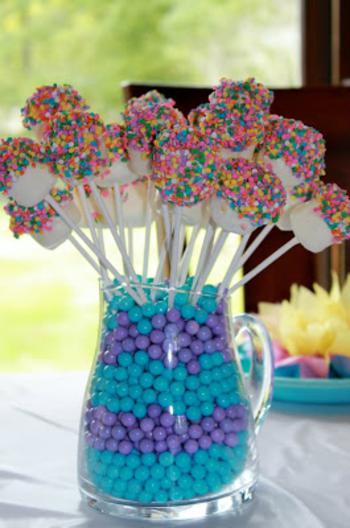 Rainbow Marshmallow Favors