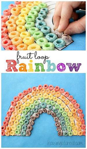 Fruit Loop Rainbow Craft