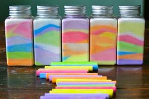Rainbow Salt Jar