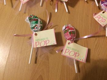 Blow Pop Baby Shower Favor