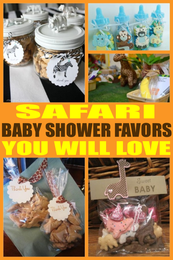 safari themed baby shower favors