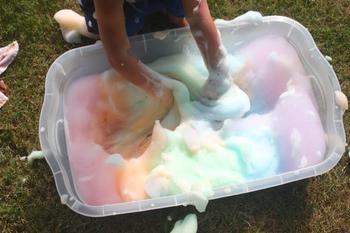 Bubble Foam Sensory Bin