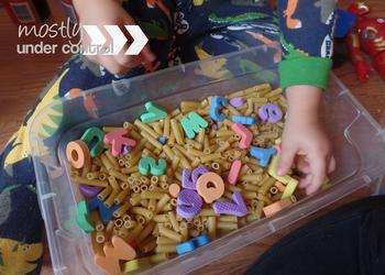 Pasta Sensory Bin