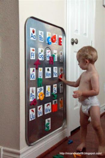 Alphabet Sensory Board For Toddlers And Babies